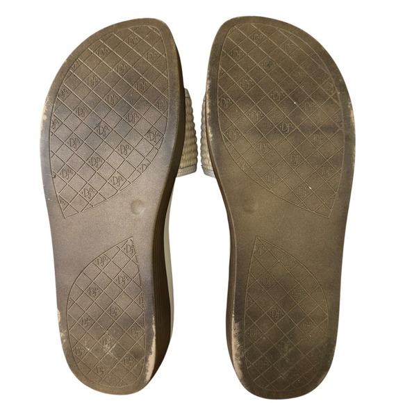 Donald J Pliner Women's Sz. 8 Farrah‎ Platform Sandal In Platino - Picture 4 of 7